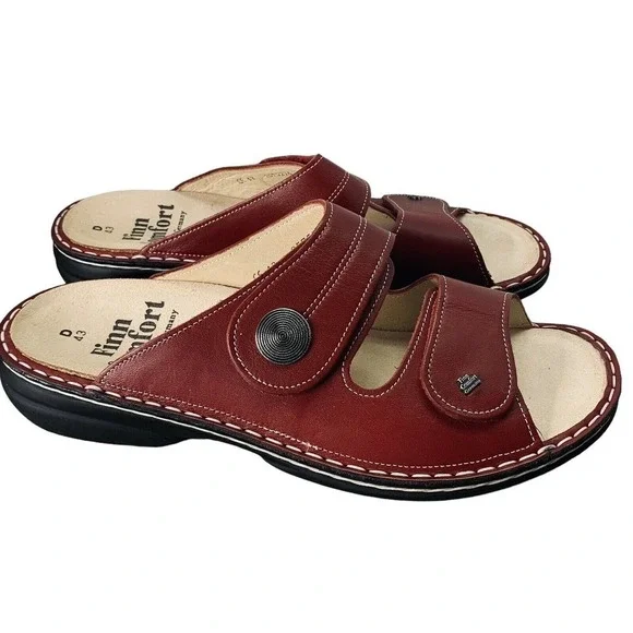 Finn Comfort Sansibar Venezia Red Sandals Womens Size 12 US 43 EU NWOT $225 - Picture 9 of 16